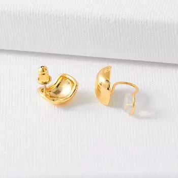 Ретро металлические серьги-гвоздики женские серебряные игольчатые серьги модные маленькие серьги нишевый дизайн серьги без сережек