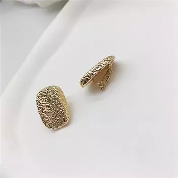 Ретро Металлические Серьги-Клипсы Простые Серьги без Прокола для Женщин