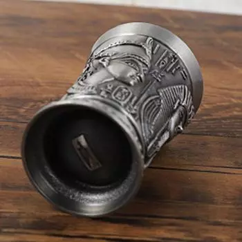 Ретро металлический стакан бронзовый бокал для вина 3D рельефный ликер спиртные напитки маленький бокал для дома маленький размер индивидуальный коктейльный стакан домашний декор