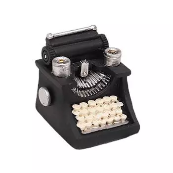 Ретро мини-статуэтки, дисплей, смола, телефон, камера, пишущая машинка, домашний орнамент 5