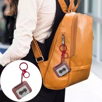 Ретро Мини Запись Музыкальная Шкатулка Подвеска Брелок Игрушка Двойная Гравировка Стиль Петля 19-го Века синий