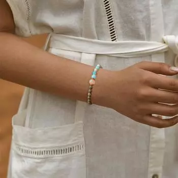 Ретро микс деревянный браслет простой бисерный модный браслет для мужчин и женщин