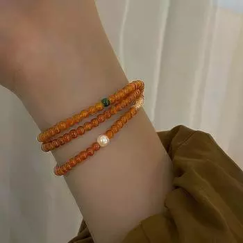 Ретро многослойный браслет из бисера унисекс изысканный эластичный браслет из веревки ювелирные изделия подарок