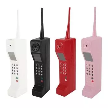 Ретро мобильный телефон железный старомодный шаблон сотового телефона украшение для фотографии White