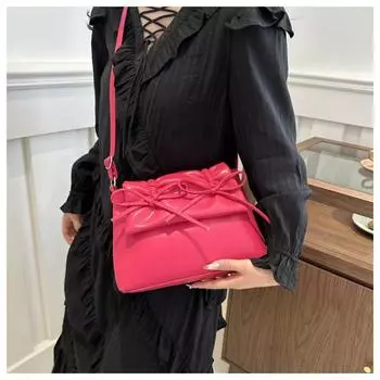 Ретро мода большая вместительная сумка через плечо женская новая маленькая сумка через плечо с бантом сумка через плечо высокого чувства