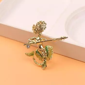 Ретро мода брошь русалка брошь бриллиантовая брошь русалка средняя старинное пальто одежда аксессуары