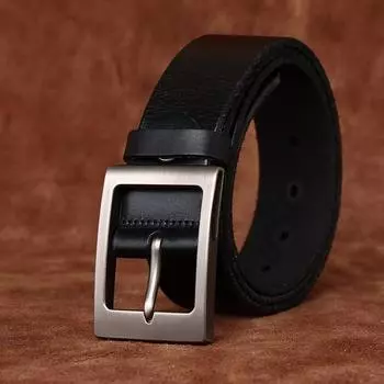 Ретро мода Guochao универсальный джинсовый повседневный ремень мужской из натуральной кожи с пряжкой из коровьей кожи первого слоя мужской ремень мужской 100cm