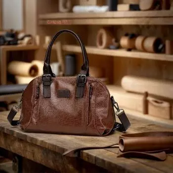 Ретро мода портативный плечо кроссбоди масло воск трехслойная кожа большой емкости женская сумка для одного