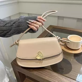 Ретро мода пригородный однотонный текстурный плечевой мешок мессенджер женская ранняя весна темперамент женская сумка универсальная женская коричневый