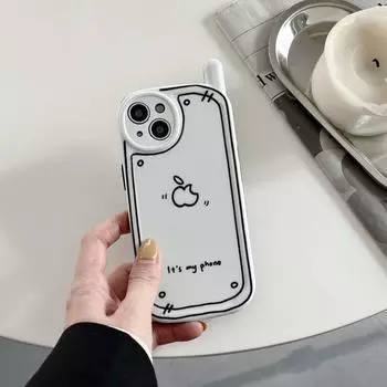 Ретро модель телефона, чехлы для телефонов с забавным рисованным рисунком для Iphone 13 Pro Max 12 Pro Max 11 Pro Max Xr X Xs Max, задняя крышка из ТПУ for iPhone X XS