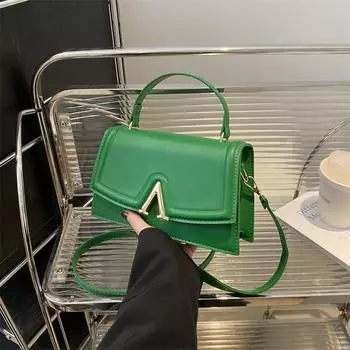 Ретро модная сумка через плечо 2024 года, повседневная сумка большой вместимости, конфетного цвета, простая модная сумка чёрный