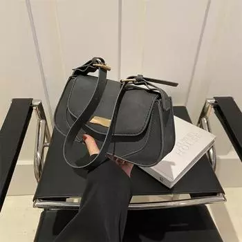 Ретро модная сумка через плечо для женщин 2024 года, летняя новая простая сумка через плечо большой вместимости, сумка-мессенджер в иностранном стиле хаки