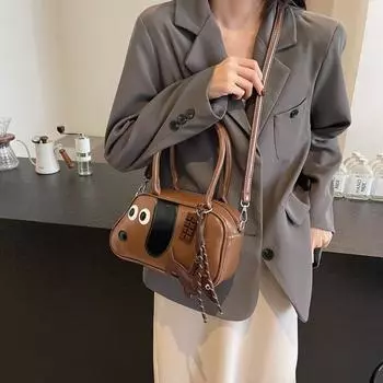 Ретро модная сумка через подмышку женская осень и зима новая модная и милая сумка через плечо 2024 нишевая простая повседневная маленькая квадратная сумка without pendant