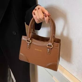 Ретро модная сумка-тоут с монохромной надписью сумка-трансформер повседневная простая сумка через плечо