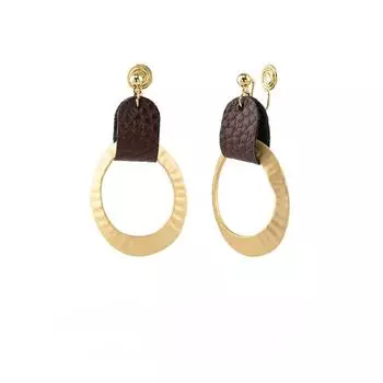 Ретро модные металлические серьги, катушка от комаров, без пирсинга, зажим для ушей