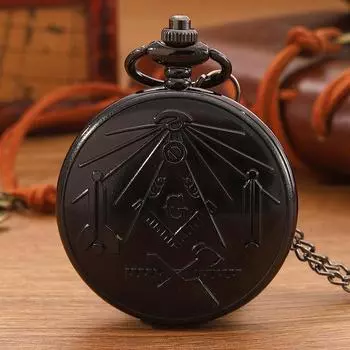 Ретро модные мужские черные карманные часы мужские кварцевые карманные часы ожерелье, идеальный выбор для подарков