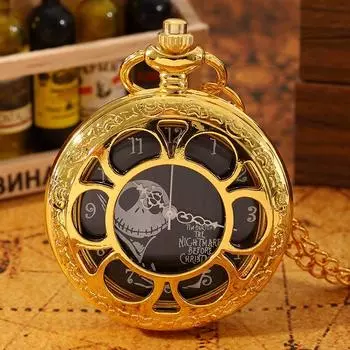 Ретро модные мужские золотые карманные часы, винтажные полые дизайнерские ожерелья с подвеской, кварцевые карманные часы, идеальный выбор для подарков мужчинам и женщинам