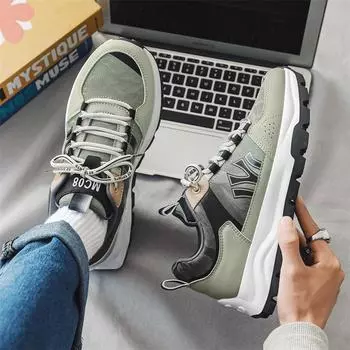 Ретро модные зеленые кроссовки для мужчин удобные низкие мужские кроссовки на платформе большой размер 47 повседневная спортивная обувь Zapatillas De Deporte 39