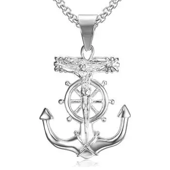 Ретро модный мужской стиль панк ирландский концентрический узел круглый бирка кулон ожерелье свитер с