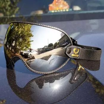 Ретро мотоциклетные очки с пузырьковым козырьком для езды на улице, защита от ультрафиолета, лобовое стекло, красочные винтажные шлемы на половину лица