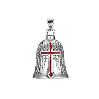 Ретро Мотоциклетный Колокольчик-Хранитель 3D Дизайн Ловец Злых Духов Винтажный Подвесной Колокольчик с Крестом Мужской