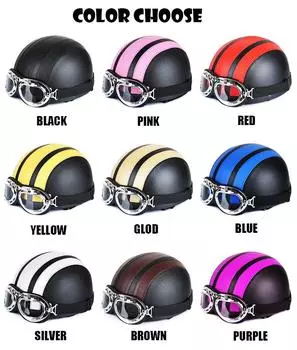 Ретро мотоциклетный кожаный шлем для езды на мотоцикле, винтажный крейсерский туристический полушлем, мото велосипед, скутер, бейсбольная кепка для катания на коньках one size