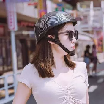 Ретро мотоциклетный шлем ABS Shell унисекс полушлем мотоциклетный шлем для езды на горном велосипеде модное мотоциклетное снаряжение белый