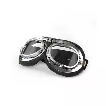 Retro Motorcycle Goggles Glasses Motorbike Pilot Steampunk Vintage ATV Biker Scooter Cruiser Jet Helmet Cycling Ski Sunglasses прозрачный