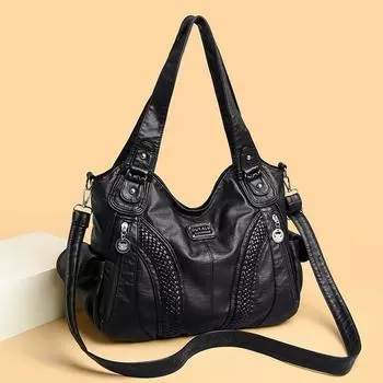 Ретро мягкая кожаная сумка-локомотив Tide Oblique Span сумка через плечо качественная женская сумка серый