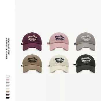 Ретро мягкий верх показывает лицо маленькая кепка для девочек летняя хлопковая козырек уличная ракетка мужская вышитая бейсболка оптовая продажа Adjustable белый