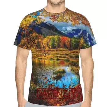 Ретро мужская футболка с 3D-принтом, мужская одежда, повседневная, с коротким рукавом, уличные дизайнерские футболки, свободная рубашка большого размера L красный