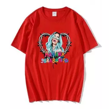 Ретро мужская и женская футболка Y2k Харадзюку Очень большая футболка Красивый готический панк Преодоление Короткий рукав Принт S