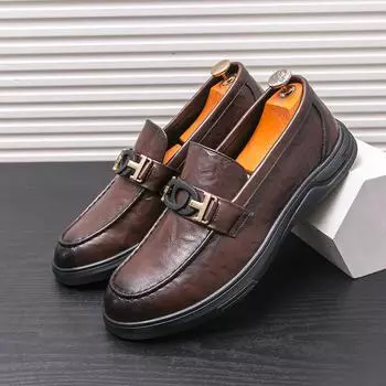 Ретро мужские туфли в стиле броги, вечерние кожаные туфли, официальная обувь, свадебные туфли, мужские туфли на плоской подошве, кожаные оксфорды, модные лоферы 46 6 чёрный