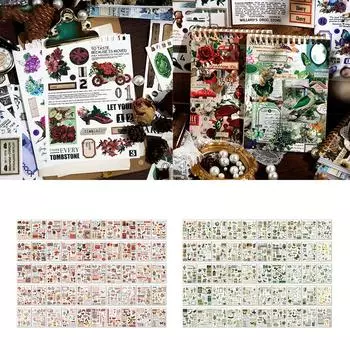 Ретро-наклейки для скрапбукинга Декоративные наклейки для скрапбукинга Эстетические наклейки для скрапбукинга Дневник-планировщик Журнал 3