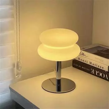 Ретро настольная лампа Nordic Mushroom Glass Lamp Яркость затемнения Ночной светильник Спальня Прикроватная лампа Гостиная Атмосфера Настольная лампа