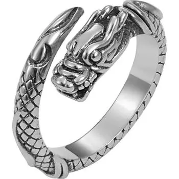 Ретро National Tide Zodiac Dragon Ring Мужские персонализированные ретро тайские серебряные кольца Tide