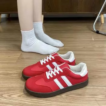 Ретро немецкие кроссовки женские 2025 новые весенние универсальные популярные туфли на платформе детские повседневные нишевые кроссовки 35