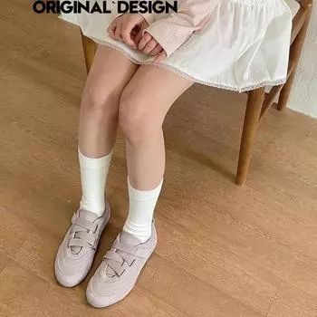 Ретро немецкие тренировочные туфли женские новые французские на липучке с текстовым ремешком повседневные спортивные туфли балетные женские одинарные туфли 40