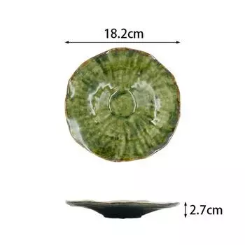 Ретро-неправильная керамическая обеденная тарелка в виде листа лотоса, десертная тарелка, тарелка для фруктового салата, тарелки для пасты, специальная посуда для молекулярной еды