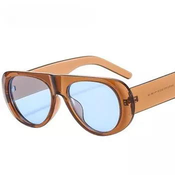 Ретро нерегулярные большие оправы женские солнцезащитные очки солнцезащитные очки UV400 крутые женские солнцезащитные очки чёрный