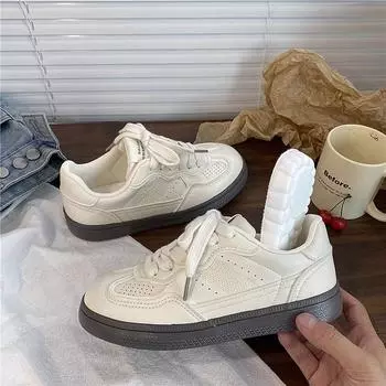 Retro niche German training board shoes women s ins tide 2025 summer new breathable versatile casual sports little white shoes 35