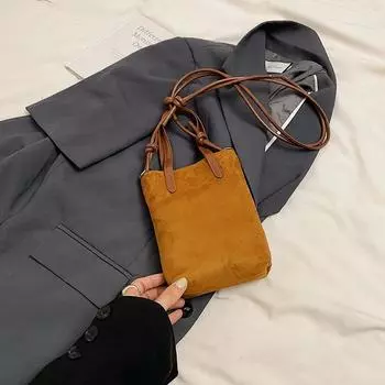 Retro Niche Leopard Print Bag Women S Versatile Messenger Bag Pu Mobile Phone Bag коричневый