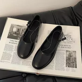 Retro niche simple elastic band ballet shoes women s summer new commuter soft sole comfortable small single shoes 35