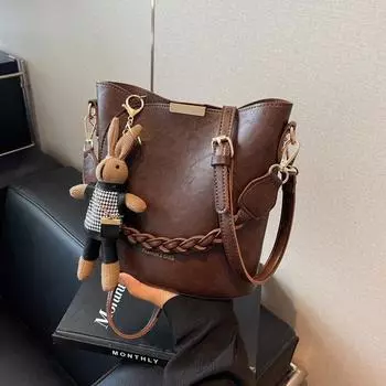 Retro Niche Women s Crossbody Bucket Bag - 2025 Early Autumn Collection 23x12x21