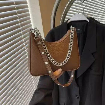 Ретро нишевая женская сумка через плечо универсальная сумка через плечо сумка подмышкой популярная мода супер горячая осень и зима