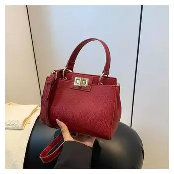 Ретро нишевая сумка женская 2024 новая мода новый тренд портативная сумка через плечо универсальная сумка-мессенджер чёрный