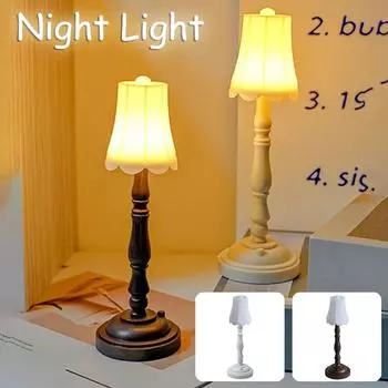 Ретро ночник для спальни, прикроватная тумбочка для защиты глаз, маленькая настольная лампа, европейский мини-креативный светильник, украшения для кабинета