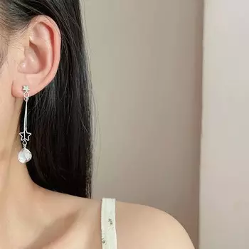 Ретро новые длинные серьги-кисточки в форме звезды простой дизайн круглые серьги женские ювелирные изделия подарки как
