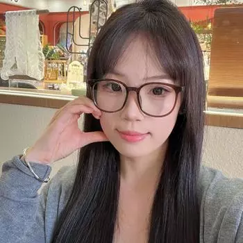 Ретро-очки с защитой от синего света, легкие очки с большой оправой, очки для коррекции близорукости в квадратной оправе, бизнес Style2