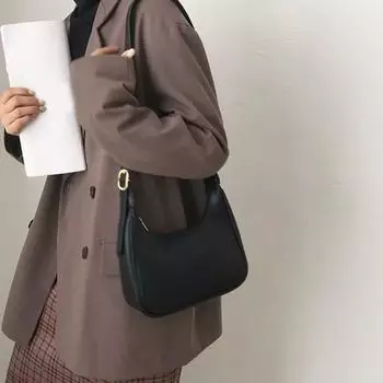 Ретро однотонная сумка из искусственной кожи на плечо, подмышки, женские модные сумки, повседневные кошельки-бродяги и сумки, женские сумки 24x7.5x13cm бежевый